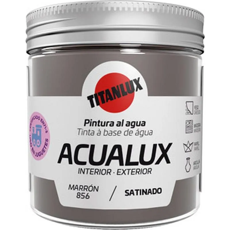Compra PINTURA AL AGUA MANUALIDADES ACUALUX SATINADO 75 ML MARRON TITANLUX J11085675/5699596 al mejor precio