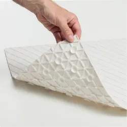 Compra ALFOMBRA DE BAÑO 54X54 CM ANTIDESLIZANTE DIAMOND SBS/CAUCHO BLANCO TATAY 5513201 al mejor precio