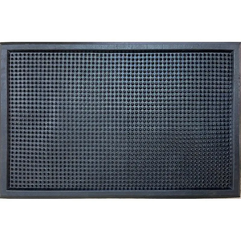 Compra FELPUDO DECORACION CEPILLO CAUCHO NEGRO 55 X 35 CM DINTEX 51600 al mejor precio