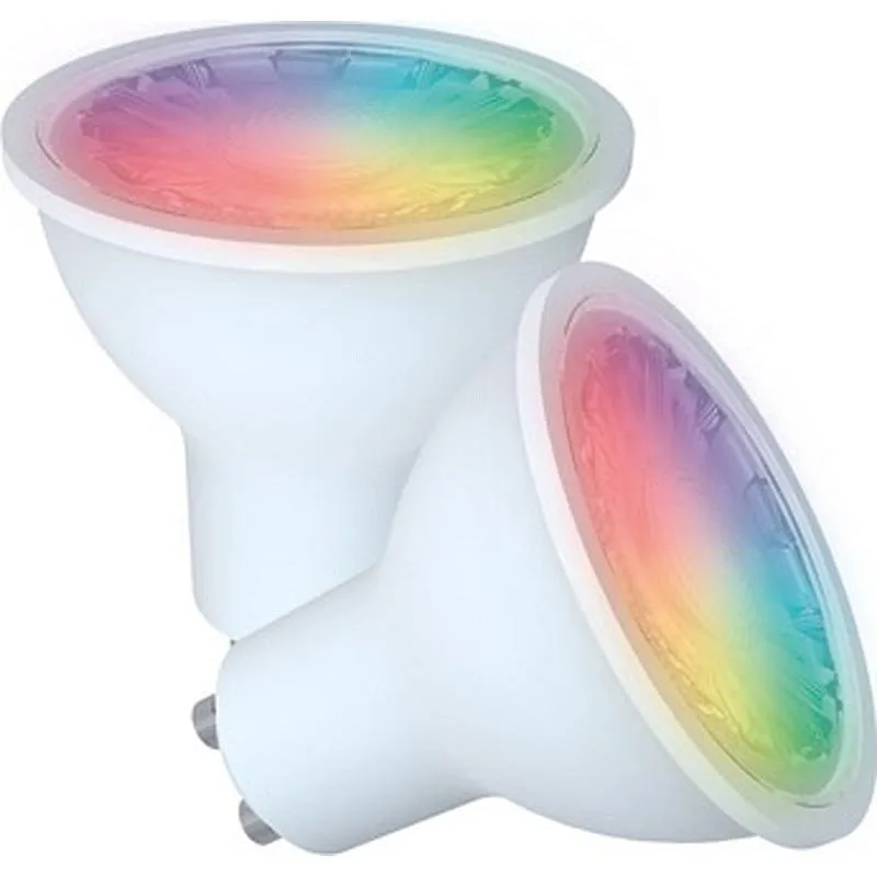 Compra BOMBILLA WIFI CCT (2700K - 6500K) & RGB GU10 PACK 2 5W 400LM ENERGEEKS EG-BWGU105WP201 al mejor precio
