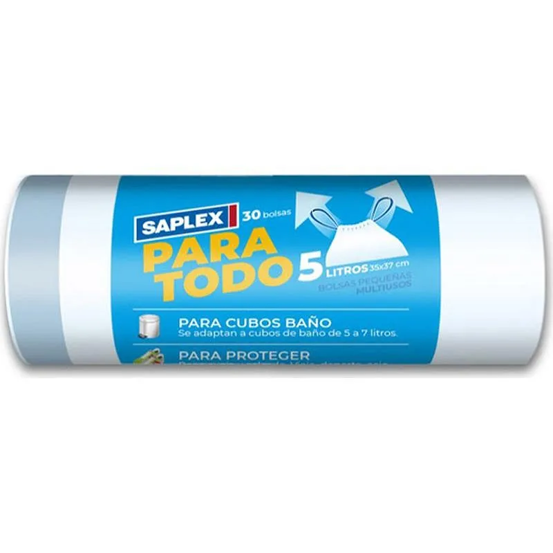 Compra BOLSA MULTIUSOS 5 L (30 UDS) PARA TODO 35X37 CM SAPLEX 10PT0480 al mejor precio