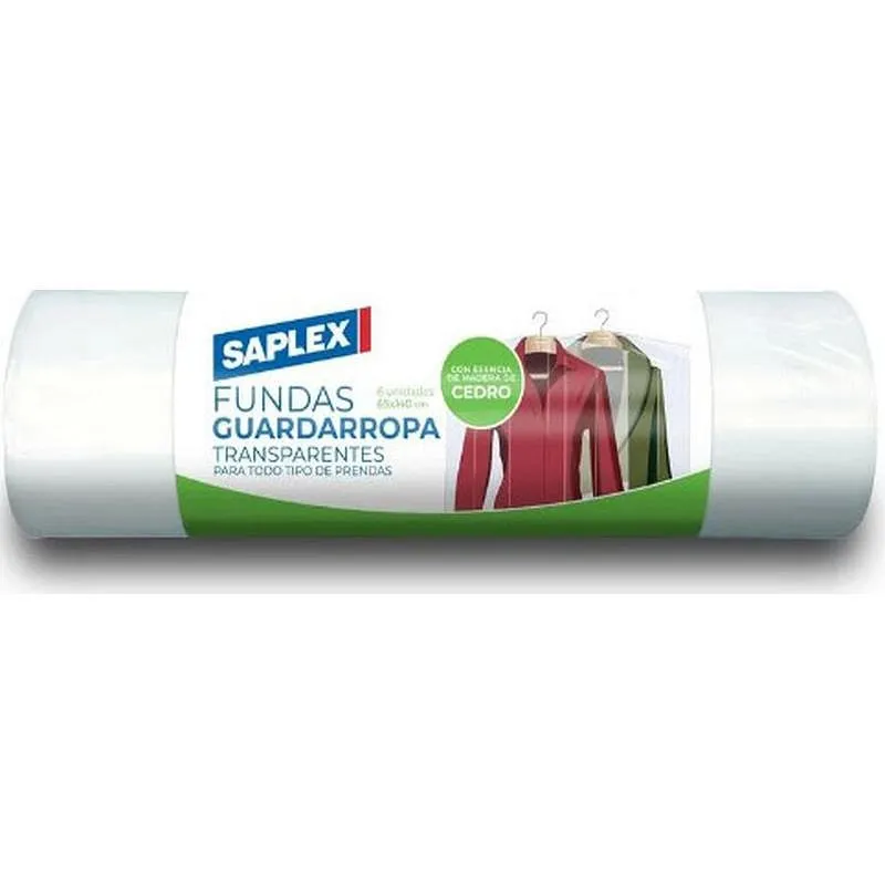 Compra BOLSA FUNDA GUARDARROPA (6 UDS) 65X140 CM G-88 SAPLEX 42AA5105 al mejor precio