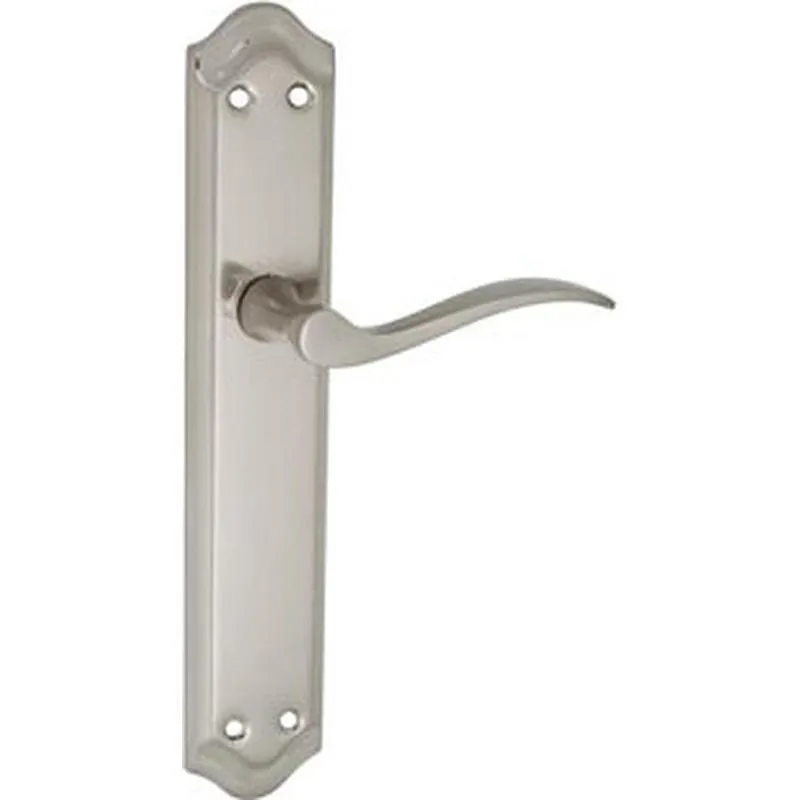 Compra MANILLA 202 PLACA LARGA ACERO/ALUMINIO (JUEGO) 256X47MM NIQUEL SATINADO MICEL 02023 al mejor precio