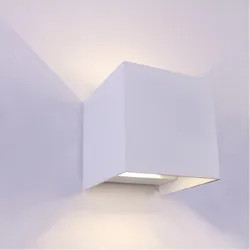 Compra APLIQUE EXTERIOR OPEN LED COB 2X5W 700 LM 4000K IP54 BLANCO ALU 10X10X10 CM CRISTALRECORD 43-410-10-100 al mejor precio