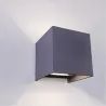 Compra APLIQUE EXTERIOR OPEN LED COB 2X5W 700 LM 4000K IP54 ANTRACITA ALU 10X10X10 CM CRISTALRECORD 43-410-10-182 al mejor precio