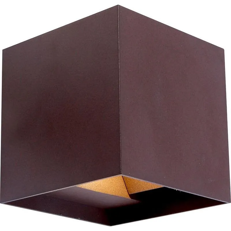 Compra APLIQUE EXTERIOR OPEN LED COB 2X5W 700 LM 4000K IP54 OXIDO ALU 10X10X10 CM CRISTALRECORD 43-410-10-263 al mejor precio