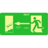 Compra SEÑAL 320X160MM PVC LUMI EVACUACIÓN BAJADA IZQUIERD RD11141 NORMALUZ B11141 al mejor precio