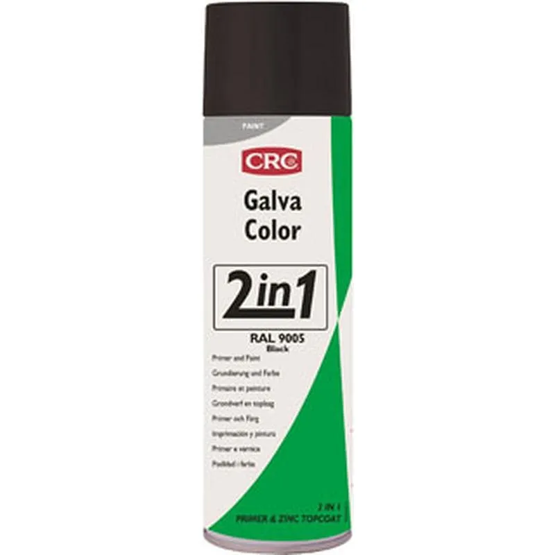 Compra PINTURA ANTIOXIDANTE SPRAY GALVACOLOR 500 ML RAL 9005 NEGRO CRC 1030370 al mejor precio