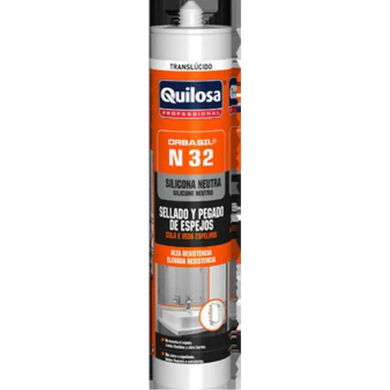 Compra SILICONA NEUTRA ESPEJOS ORBASIL N-32 300 ML BLANCO QUILOSA 10042234 al mejor precio
