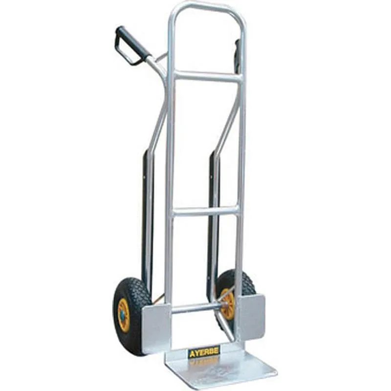 Compra CARRETILLA ALMACEN ALUMINIO PALA FIJA RUEDA NEUMATICA 200KG-117X30X46CM AYERBE 580820 al mejor precio