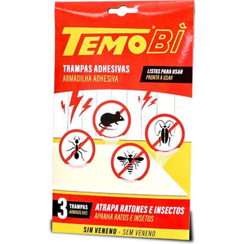 Compra TRAMPA ADHESIVA RATONES 21X13.5 CM 3 UNIDADES AVO D01.108 al mejor precio