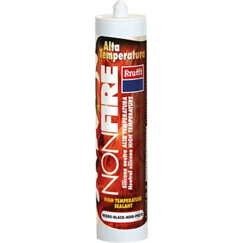 Compra SILICONA ALTA TEMPERATURA IGNIFUGA NONFIRE -60 / 310º 300 ML NEGRO KRAFFT 54053 al mejor precio
