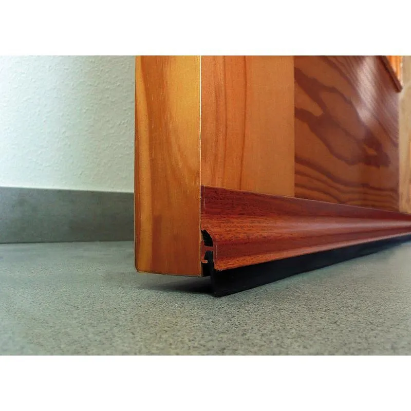 Compra BURLETE BAJO PUERTA ADHESIVO LABIO ALUMINIO 105 CM SAPELI BUECASA 128320 al mejor precio