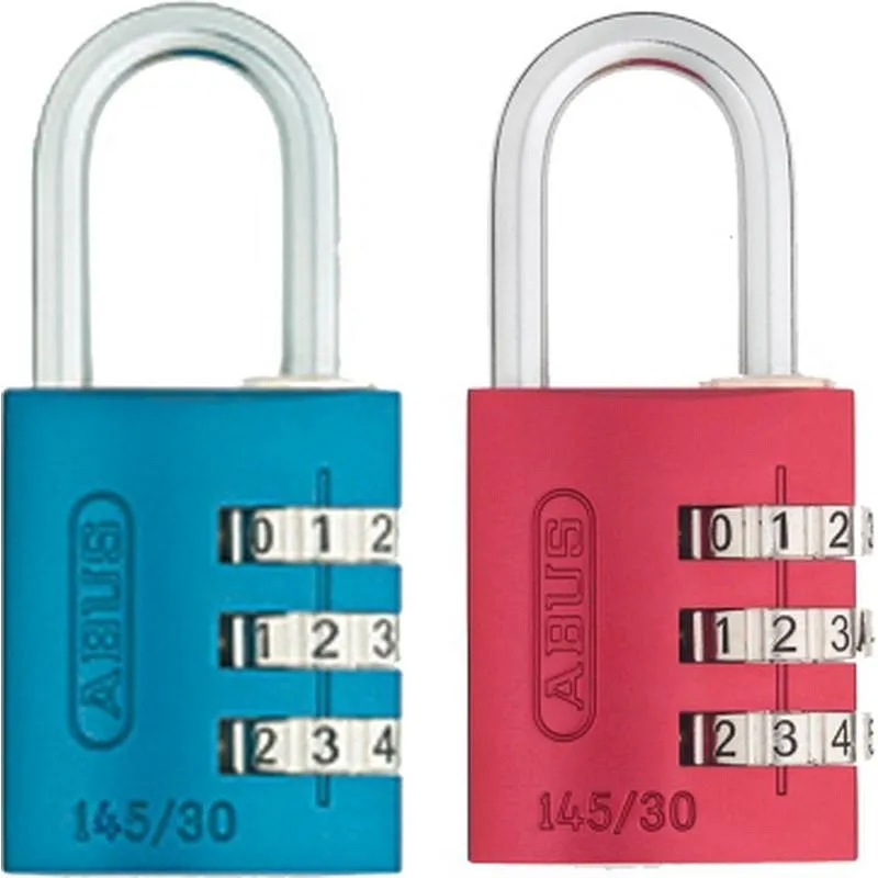 Compra CANDADO COMBINACION 145/20 PROGRAMABLE 20MM AZUL ABUS 145/20AZUL al mejor precio