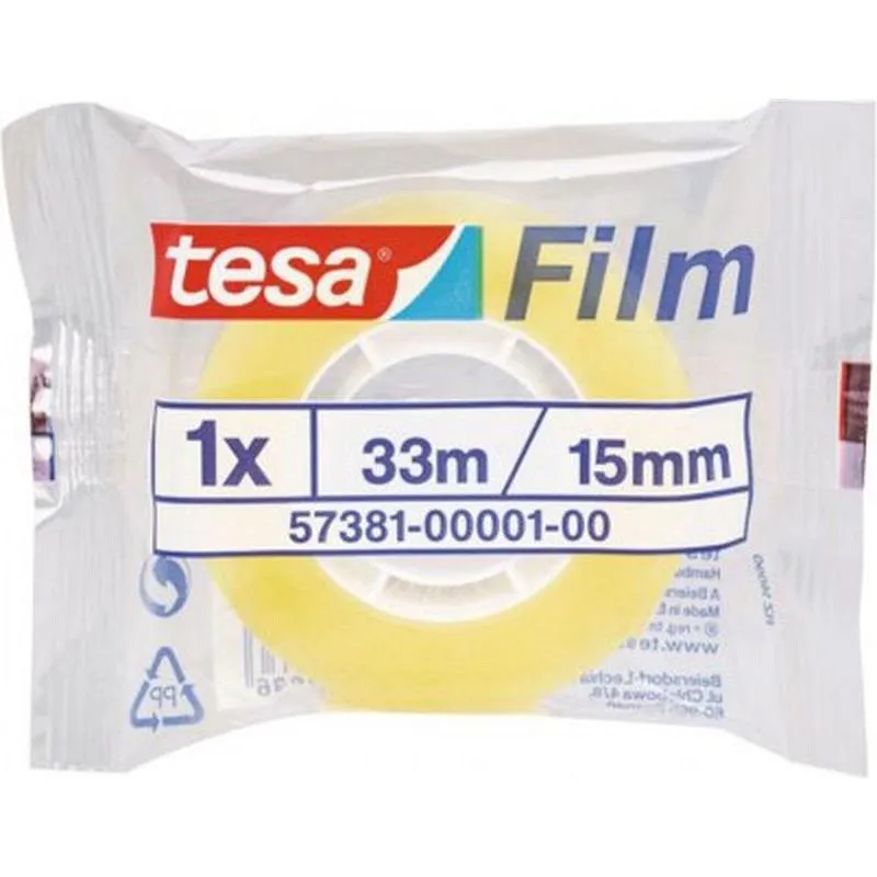 Compra CINTA ADHESIVA OFICINA TESAFILM STANDARD 33 M X 19 MM TESA TAPE 57225-00001-02 al mejor precio