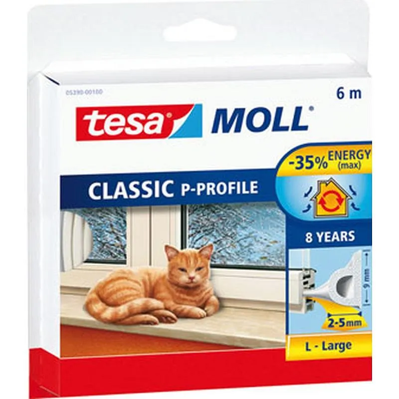 Compra BURLETE CAUCHO PERFIL P BLANCO 6 M X 9 MM TESAMOLL TESA MOLL 05390-00100-00 al mejor precio