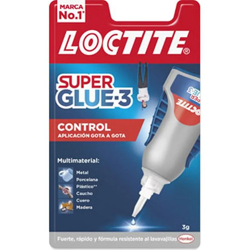 Compra ADHESIVO INSTANTANEO SUPER GLUE-3 CONTROL LIQUIDO 3 GR LOCTITE 2648575 al mejor precio