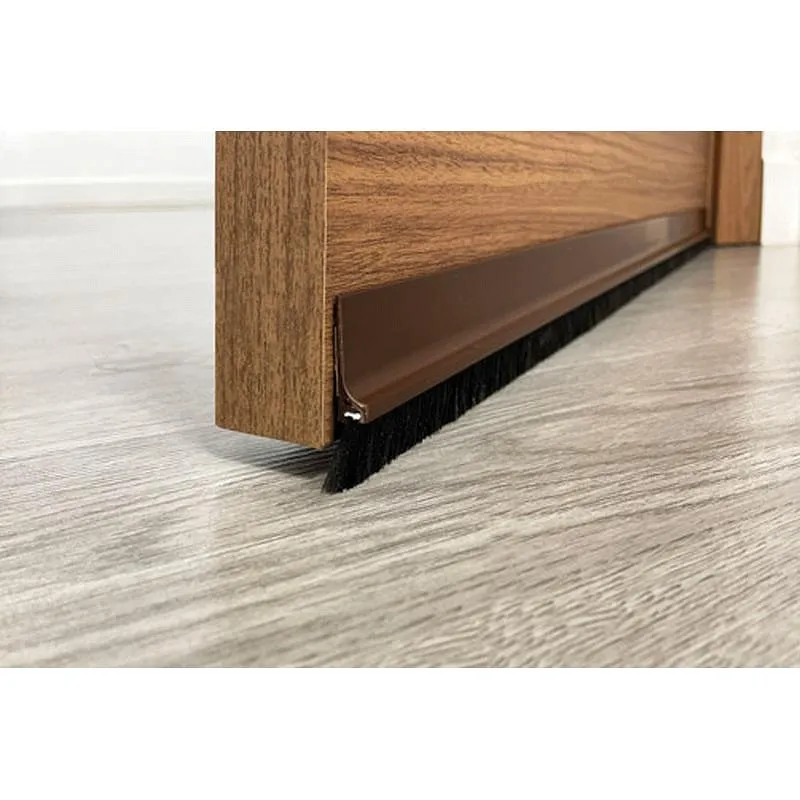 Compra BURLETE BAJO PUERTA ADHESIVO CEPILLO PVC 100 CM BLANCO BUECASA 107390 al mejor precio