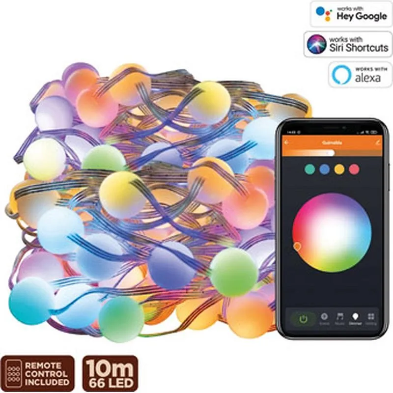 Compra GUIRNALDA EXTER. WIFI RGB+CCT 10M RGB MUVIT IO MUVIT IO MIOGAR003 al mejor precio