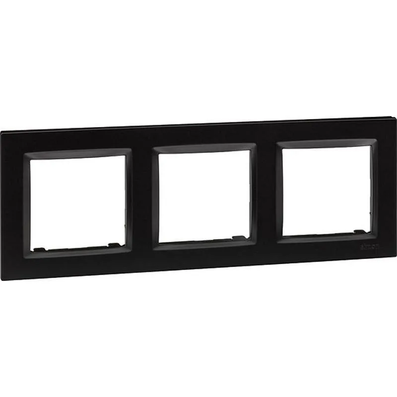 Compra MARCO 3 ELEMENTOS NEGRO SERIE 10 SIMON F1001630038 al mejor precio