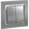 Compra INTERRUPTOR CONMUTADOR DOBLE ALUMINIO SERIE 10 SIMON F1090397026 al mejor precio