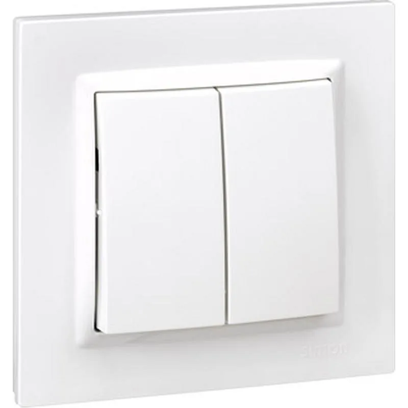 Compra INTERRUPTOR CONMUTADOR DOBLE BLANCO SERIE 10 SIMON F1090397030 al mejor precio