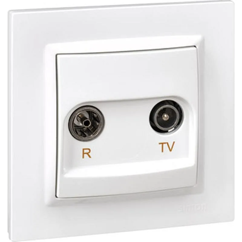 Compra BASE ANTENA 2 TOMAS EMPOTRAR FINAL BLANCO SERIE 10 SIMON F1090486030 al mejor precio