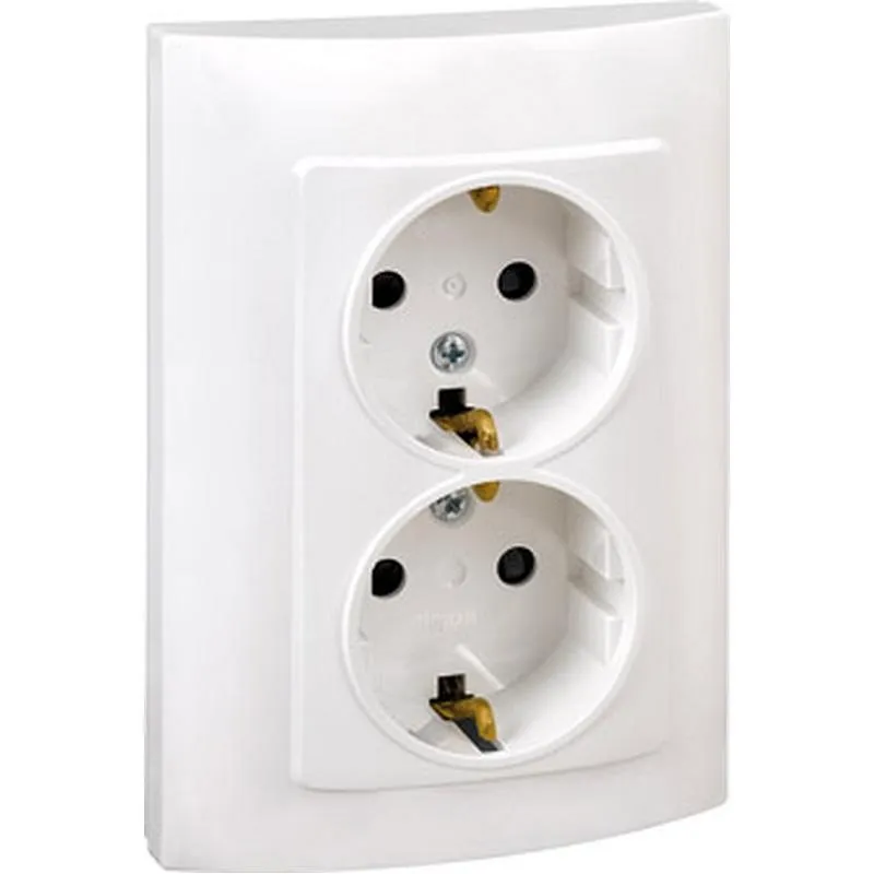 Compra BASE ENCHUFE DOBLE SCHUKO TT EMPOTRAR BLANCO SERIE 10 SIMON F1091459030 al mejor precio