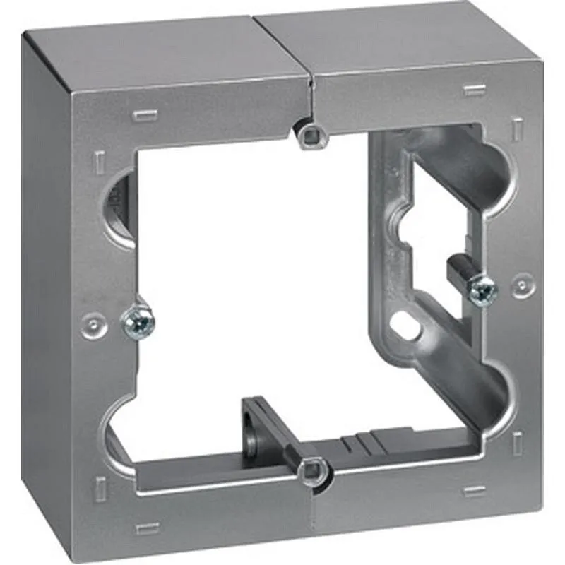 Compra CAJA SUPERFICIE 1 ELEMENTO ALUMINIO SERIE 10 SIMON F1090751026 al mejor precio