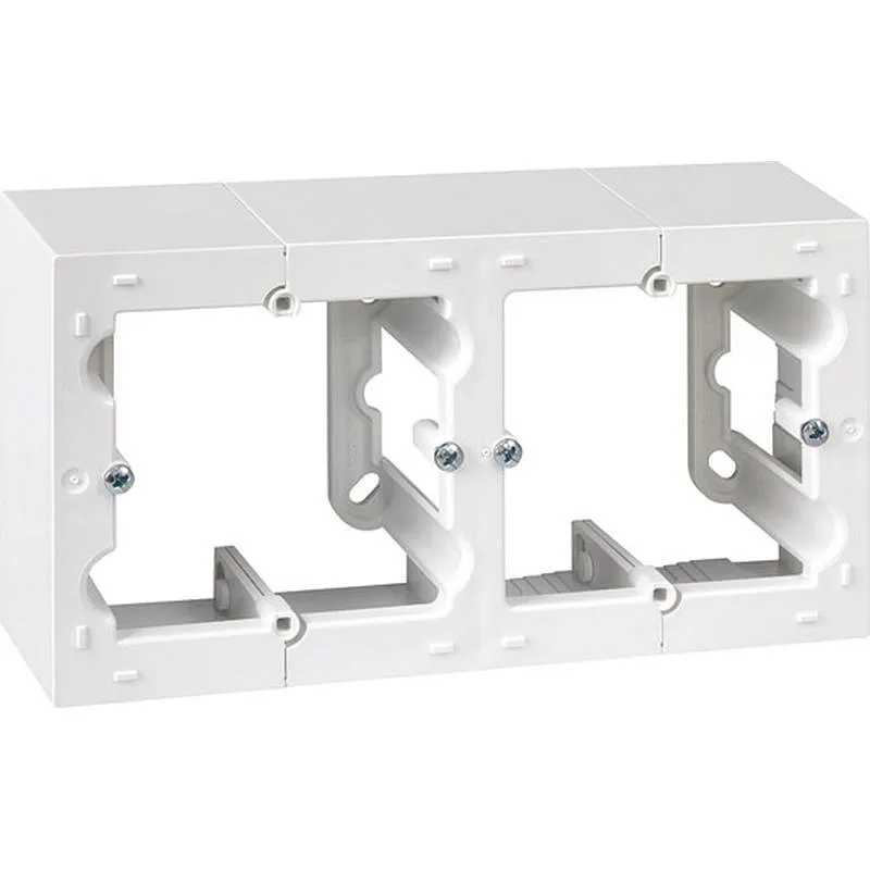 Compra CAJA SUPERFICIE 2 ELEMENTOS BLANCO SERIE 10 SIMON F1090752030 al mejor precio