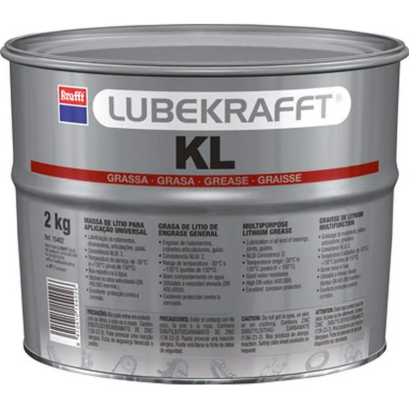 Compra GRASA DE LITIO KL DE ENGRASE GENERAL 2 KG KRAFFT 15402 al mejor precio