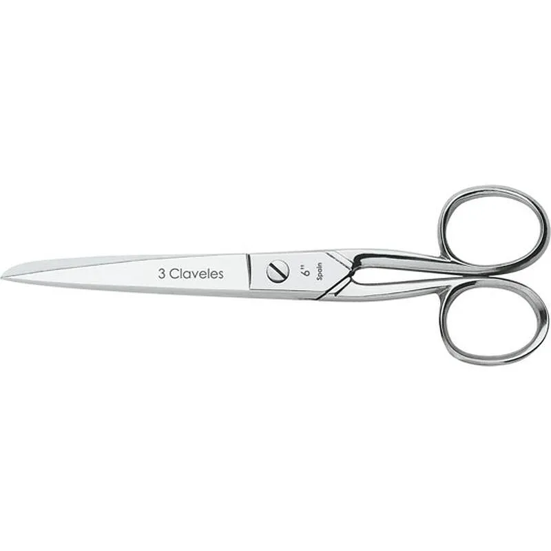 Compra TIJERA COSTURA NIQUELADA 6" 15 CM 3 CLAVELES 00019 al mejor precio