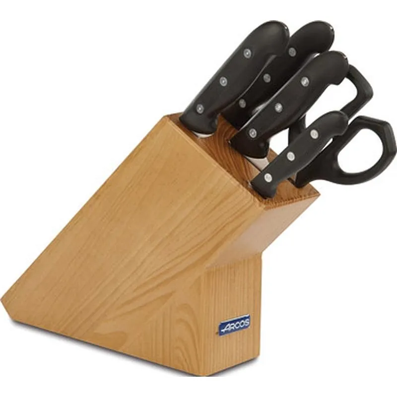 Compra CUCHILLO JUEGO CON TACO 5 PZAS ARCOS 152100 al mejor precio