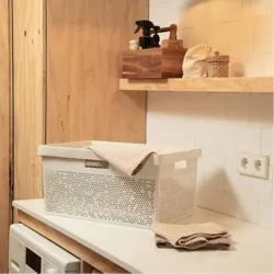 Compra CESTA ORDENACION BOHOOL 40 L BLANCO TATAY 1042101 al mejor precio