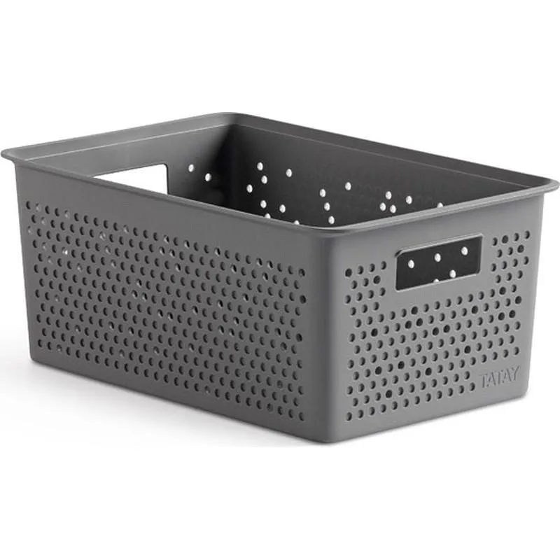Compra CESTA ORDENACION BOHOOL 4 L GRIS ANTRACITA TATAY 7013114 al mejor precio