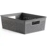 Compra CESTA ORDENACION BOHOOL 12 L GRIS ANTRACITA TATAY 7013214 al mejor precio