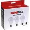 Compra BOMBILLA ILUMIN ESTANDAR LED 3 UNID A60 E27 17W 1710LM 3000K SONEDAS MK-020011006996-B al mejor precio