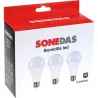 Compra BOMBILLA ILUMIN ESTANDAR LED 3 UNID A60 E27 17W 1710LM 4000K SONEDAS MK-020011006996-D al mejor precio