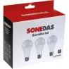 Compra BOMBILLA ILUMIN ESTANDAR LED 3 UNID A60 E27 17W 1710LM 6500K SONEDAS MK-020011006996-F al mejor precio