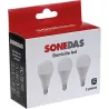 Compra BOMBILLA ESFERICA LED 3 UNID G45 E14 7W 800LM 3000K SONEDAS MK-020011001285-B al mejor precio