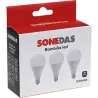 Compra BOMBILLA ESFERICA LED 3 UNID G45 E14 7W 800LM 4000K SONEDAS MK-020011001285-B al mejor precio