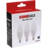 Compra BOMBILLA IUMIN VELA LED 3 UNID C37 E14 7W 800LM 3000K SONEDAS MK-020011001277-B al mejor precio