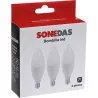 Compra BOMBILLA IUMIN VELA LED 3 UNID C37 E14 7W 800LM 4000K SONEDAS MK-020011001277-D al mejor precio