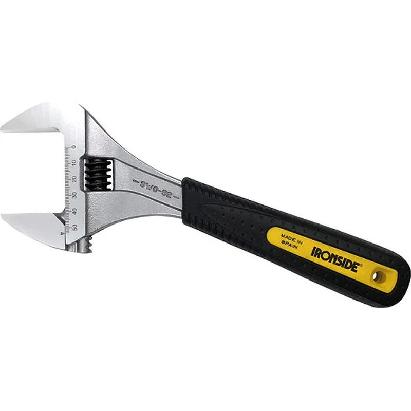 Compra LLAVE AJUSTABLE GRAN APERTURA HASTA 53 MM ERGO TOP 10" - 250 MM IRONSIDE 103359 al mejor precio