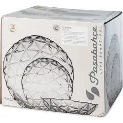 Compra VAJILLA 18 PZAS CRISTAL GRIS ESTRELLA NON 5936721 al mejor precio