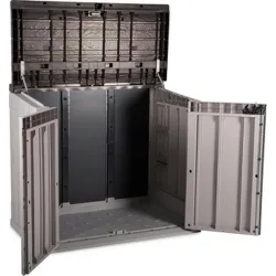 Compra COBERTIZO RESINA STORER PLUS 842 L 129,5X74,5 X111H TAUPE/MARRON TOOMAX 090 al mejor precio