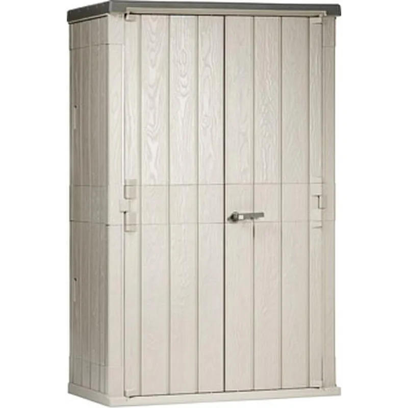 Compra COBERTIZO RESINA STORA WAY 1670 L ALTO 130 X 75,6 X 206,2H TAUPE/ANTRACITA TOOMAX 091 al mejor precio