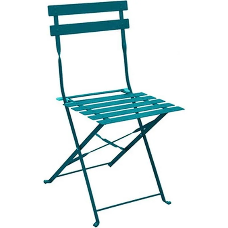 Compra SILLA PLEGABLE ACERO TURQUESA IMPORT CHAIPL183 al mejor precio