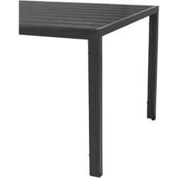 Compra MESA ALUMINIO POLYWOOD NEGRA/NEGRA 150 X 90 CM IMPORT 629017 al mejor precio