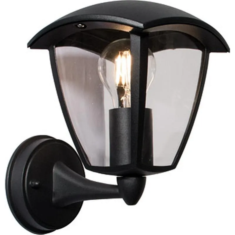 Compra APLIQUE EXTERIOR IP44 DURHAM 1XE27 NEGRO ASCENDEN IP54 CRISTALRECORD 43-170-27-180 al mejor precio